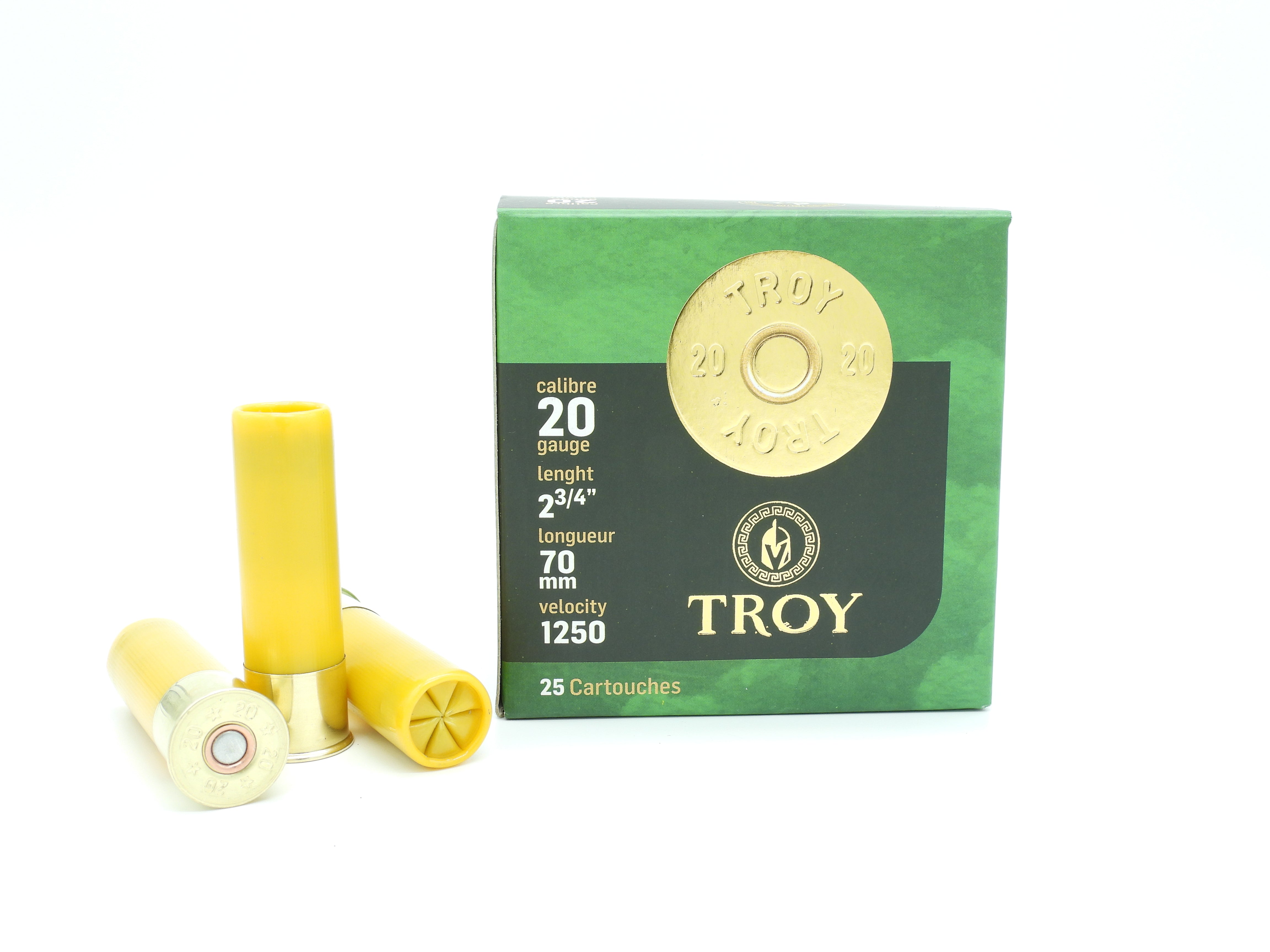 20 GA 2 3/4 inch #7.5 1 OZ 70 mm Shot Shells