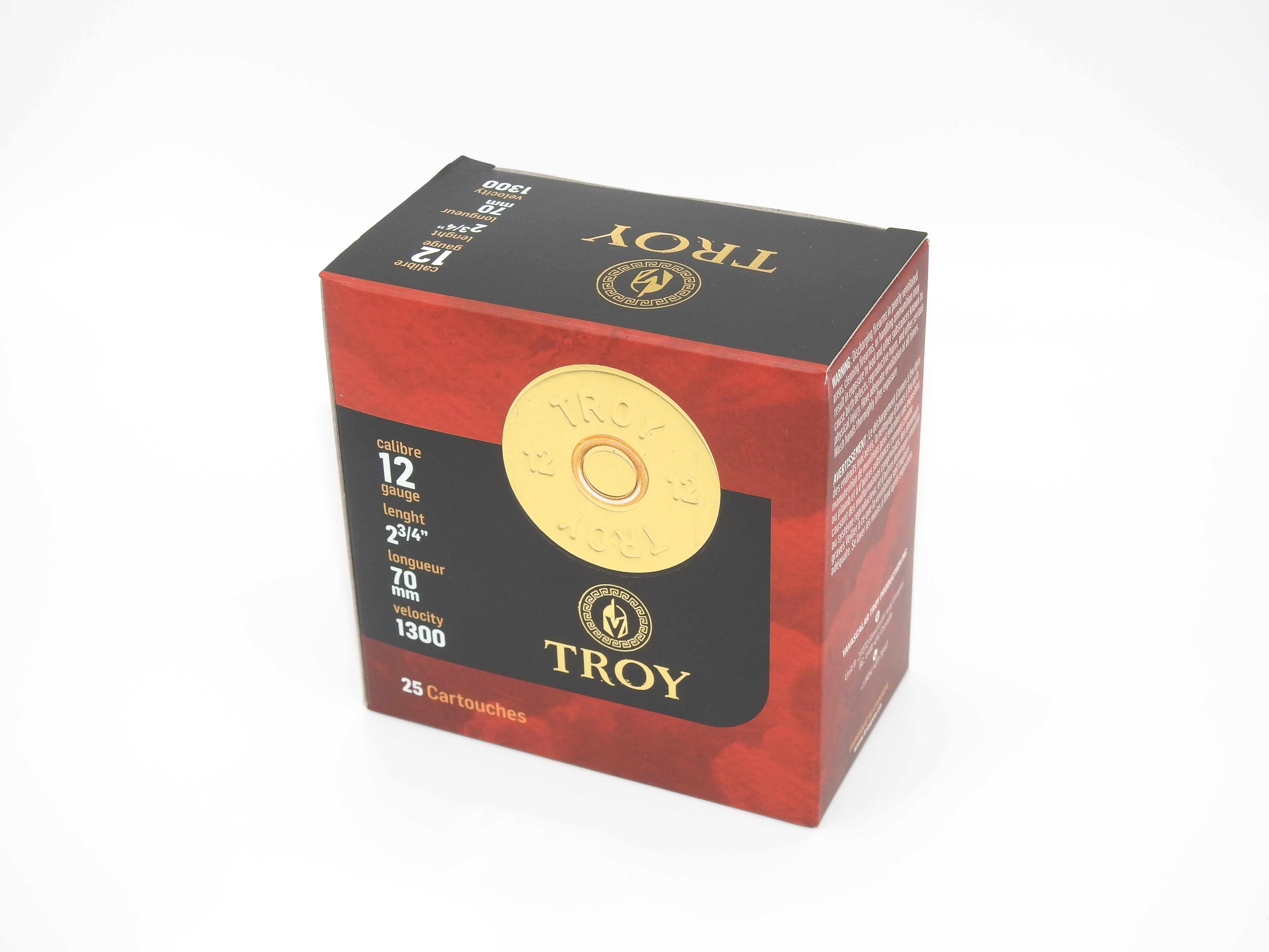 12 GA 2 3/4 inch #7.5 1 OZ 70 mm Shot Shells